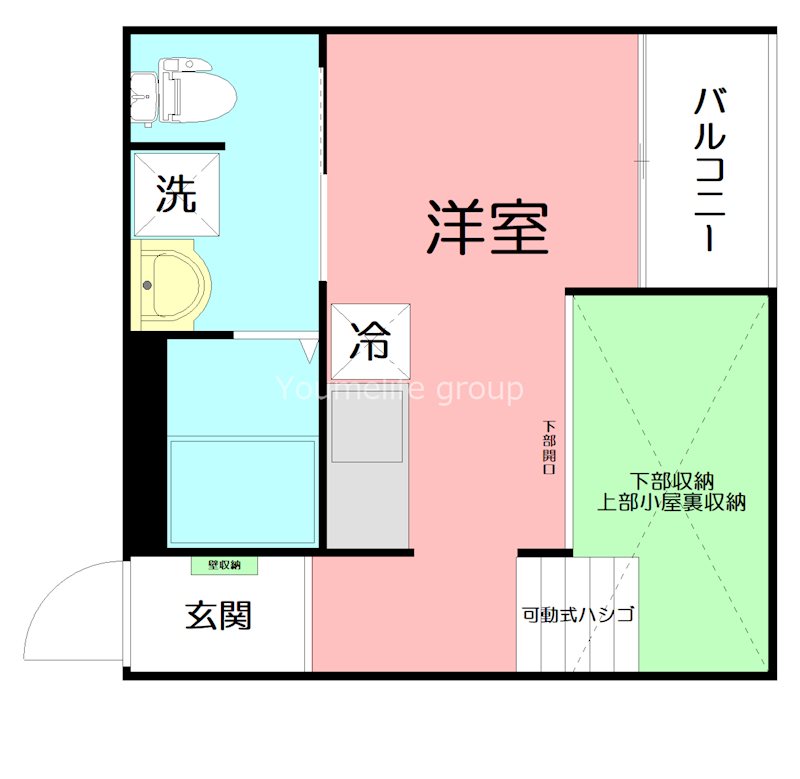ミネルバ 202号室 間取り