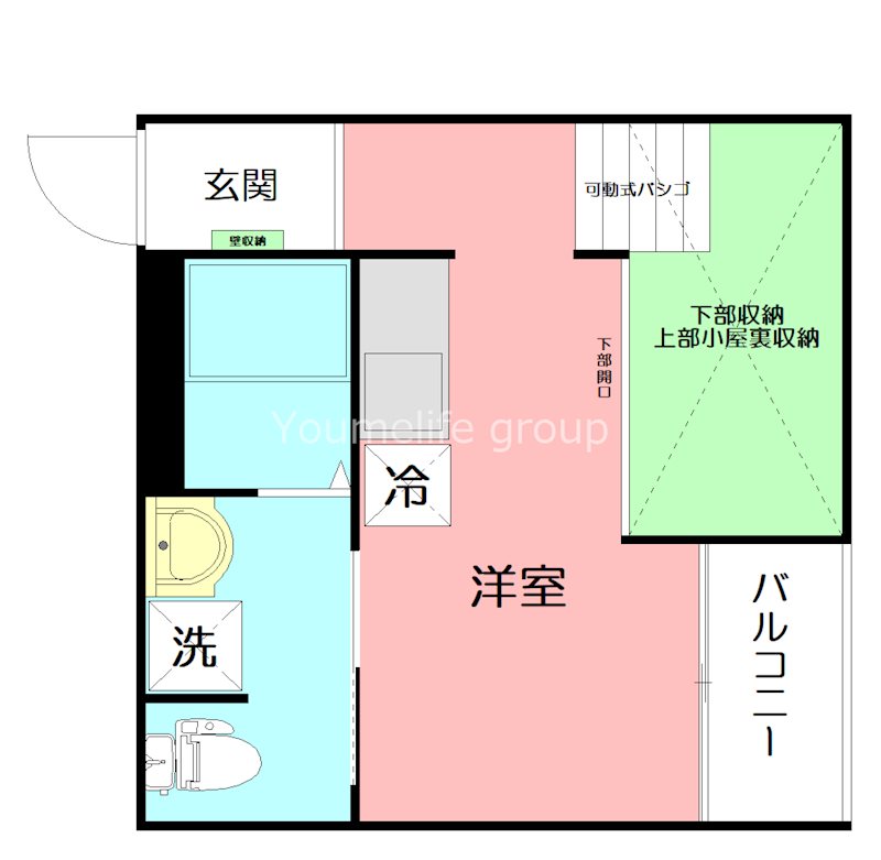 ミネルバ 101号室 間取り