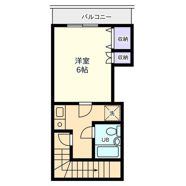 （仮称）フェイムテラス C-201号室 間取り
