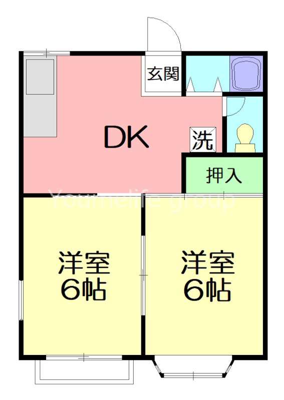サンファーストC 103号室 間取り