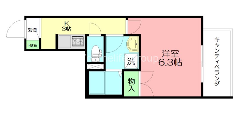 Ｌｕｍｉｅｒｅ　Ｍａｋｉ 202号室 間取り