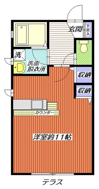 アネックスK 102号室 間取り