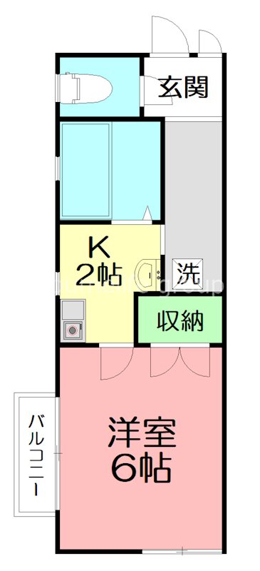 ヴァン・ヴェール上荻野 201号室 間取り