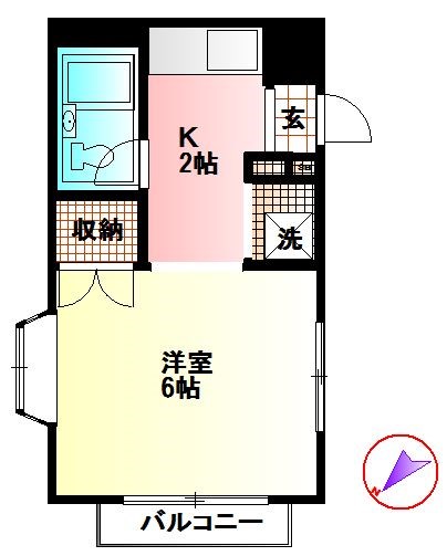 フローラルコートⅢ 103号室 間取り