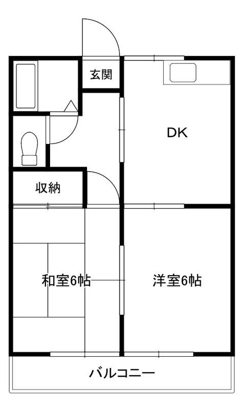 サンハイム平塚 403号室 間取り