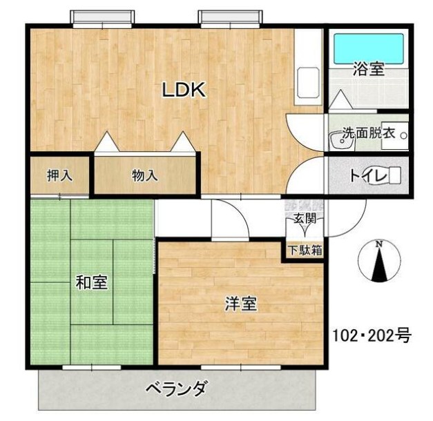 ウィンズ湘南４ 202号室 間取り