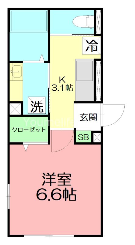 チェリーハイムV 301号室 間取り