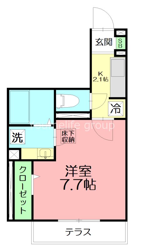 チェリーハイムV 103号室 間取り