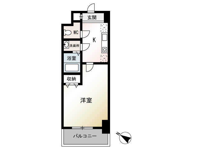 KADOIE TSUJIDO  302号室 間取り