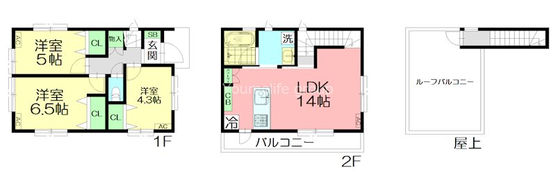 栢山貸家（ＬＩＬＩＵＭ） 間取り