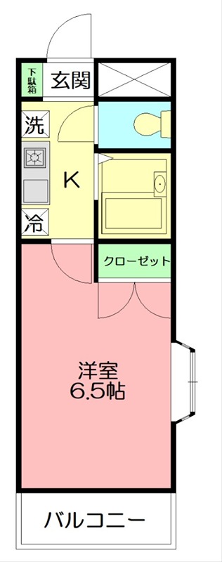 ハイツ井上Ⅱ 410号室 間取り