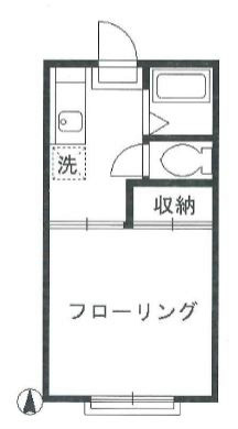和海ハイツ 201号室 間取り