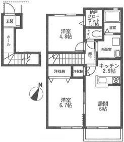 レイン・ツリー・ヴィレッジ 201号室 間取り