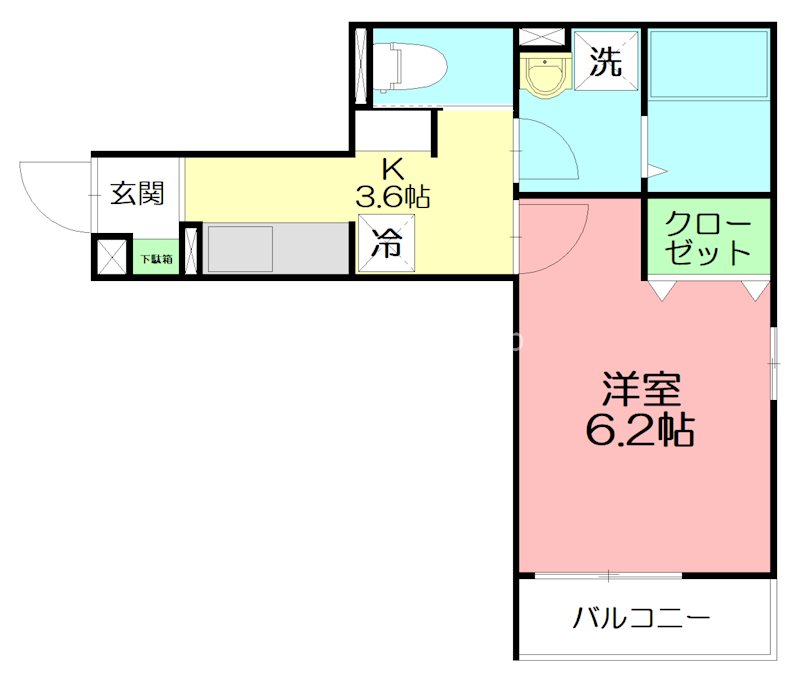 エムズ　バーレイ湘南平塚 203号室 間取り