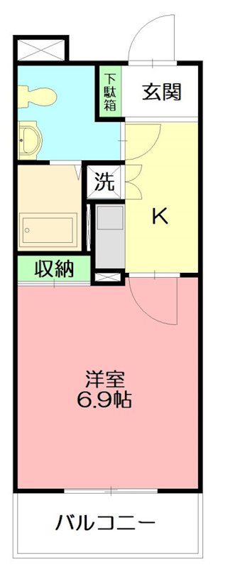 エスポワール楓 205号室 間取り