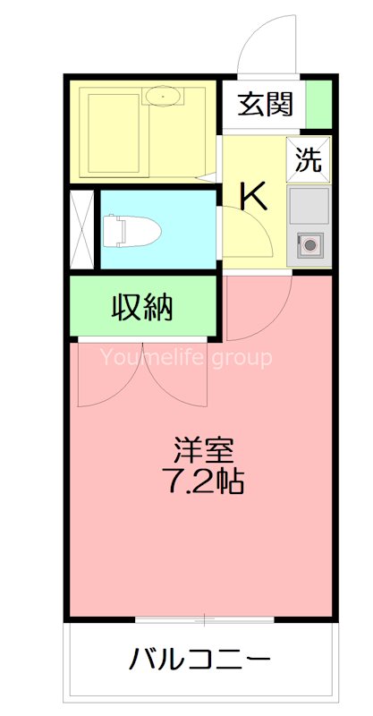 インペリアル湘南Ⅰ 305号室 間取り