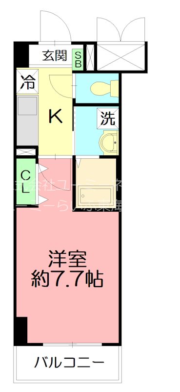 アヴァンセ アールエス 302号室 間取り