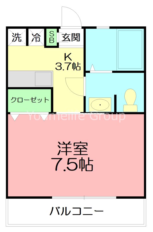 ラティアス 103号室 間取り
