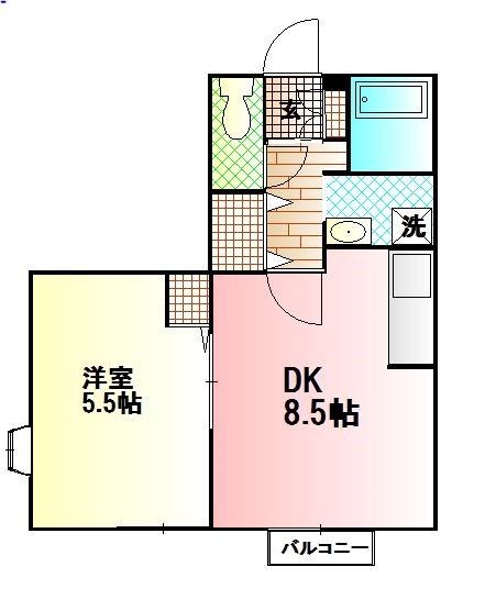 プラシード   間取り