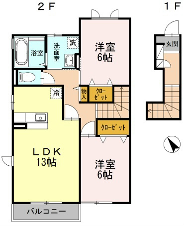 アミティエ　B棟  間取り