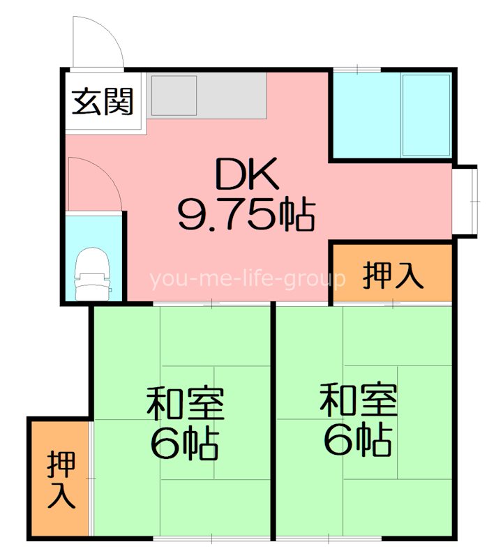 フラットＳＡＮＯ 202号室 間取り