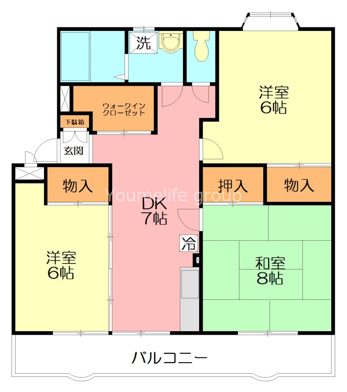 エスポワールいずみ 213号室 間取り