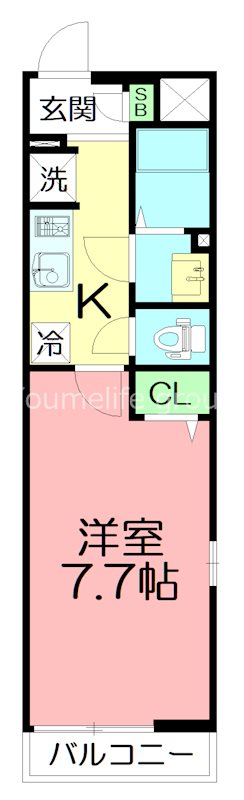 グレイス本厚木 105号室 間取り