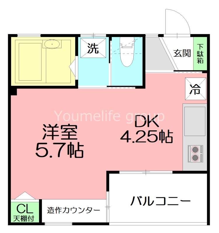 ハオス・ブロイエ 101号室 間取り