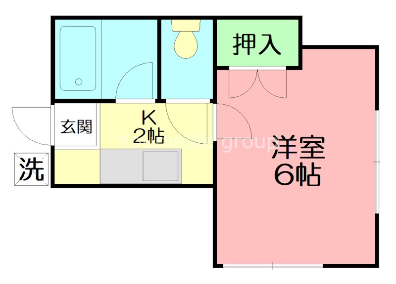 第6ファミリーハイツ 102号室 間取り