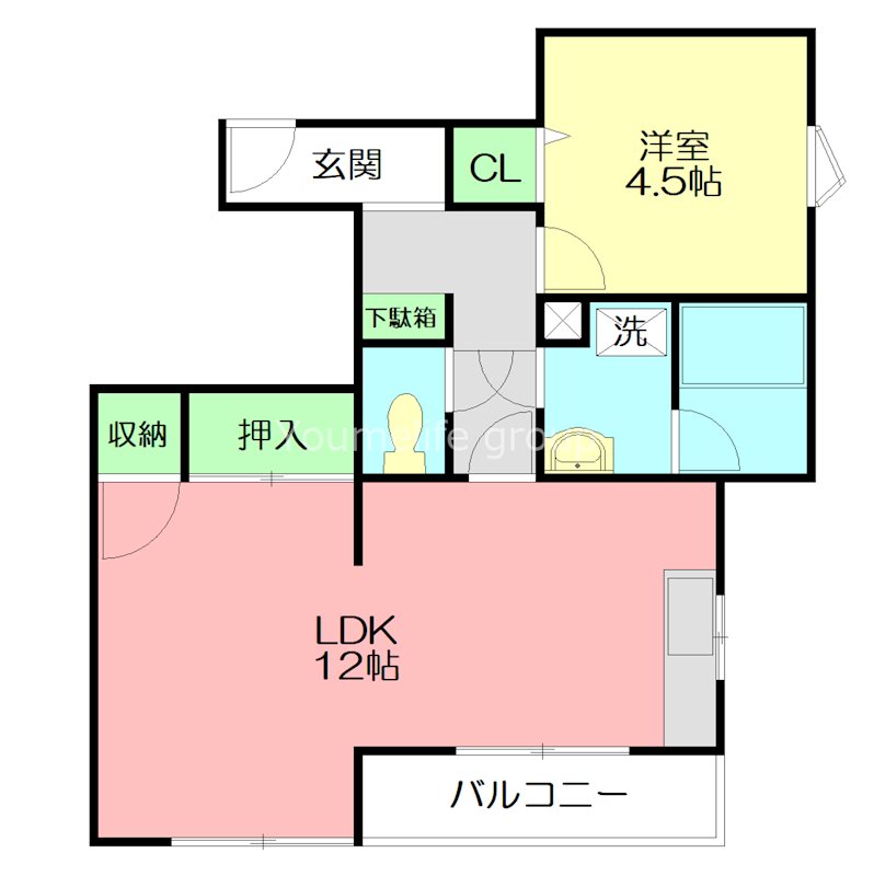 鎌倉ピュアハイム 203号室 間取り
