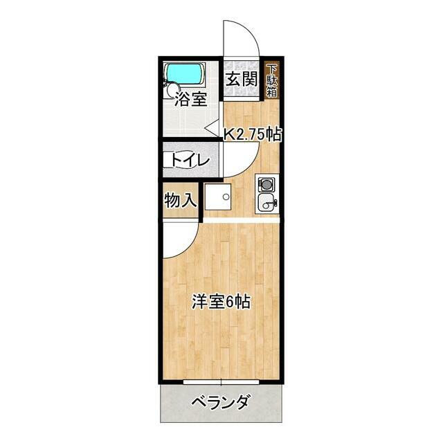 シャトルＵＮＯ 203号室 間取り