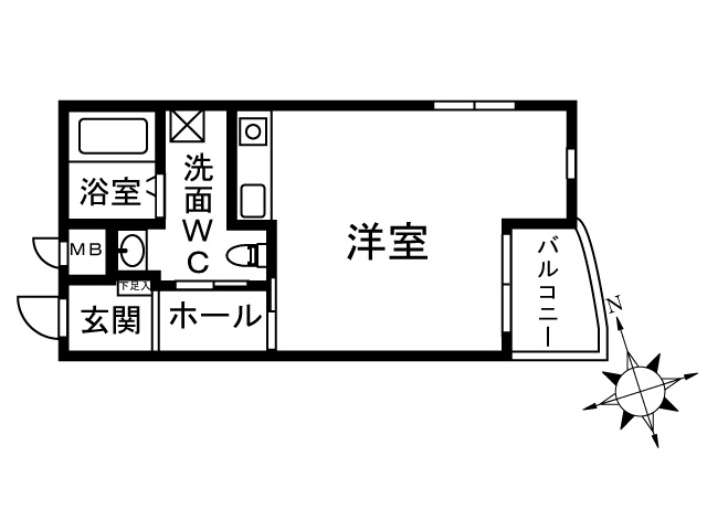 kuguhi 402号室 間取り