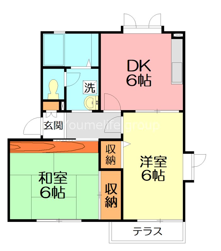 コンフォールハウスA 101号室 間取り