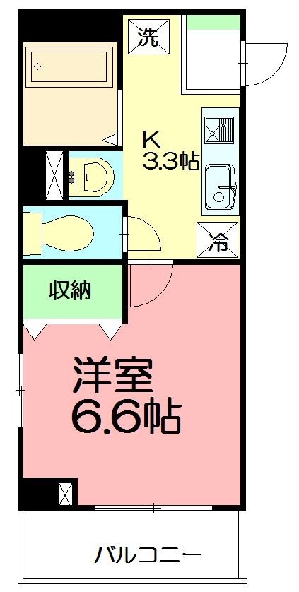 モアナ湘南 303号室 間取り