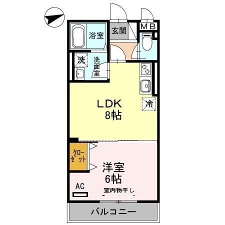 カリーサビラー 306号室 間取り