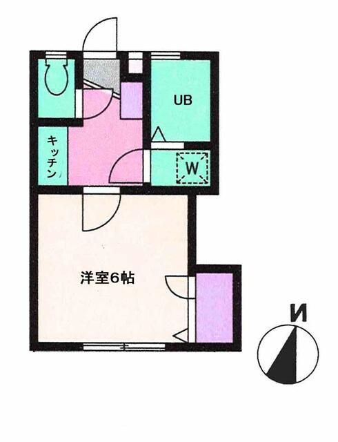 プリモカーサ 102号室 間取り