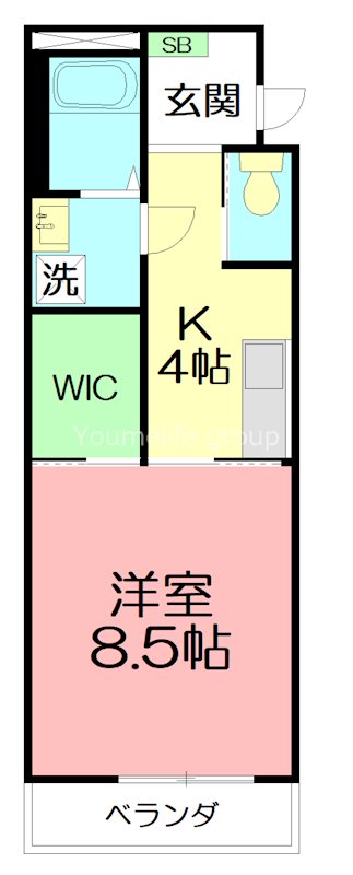 SAKURA 103号室 間取り