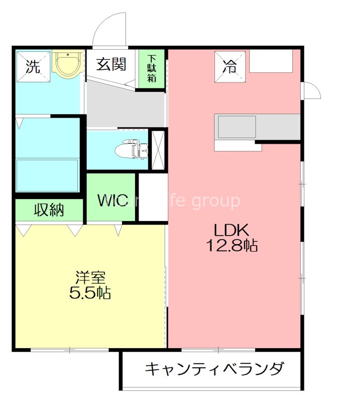 茅ヶ崎ベース 301号室 間取り