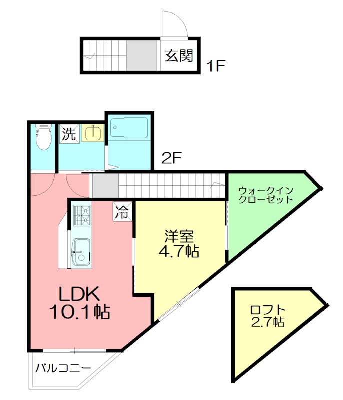 VILLETTA 琴(ヴィレッタコト) 201号室 間取り