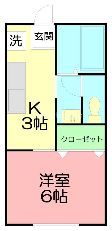 サンライフK 203号室 間取り