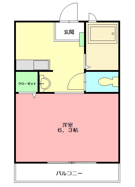 ウィステリア本鵠沼 203号室 間取り