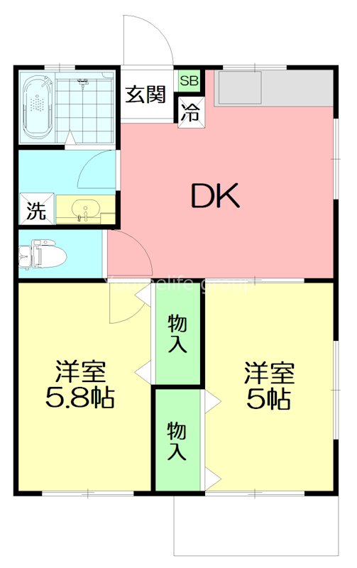 Ⅴ湘南 202号室 間取り