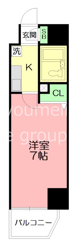 サニークレスト湘南平塚 602号室 間取り