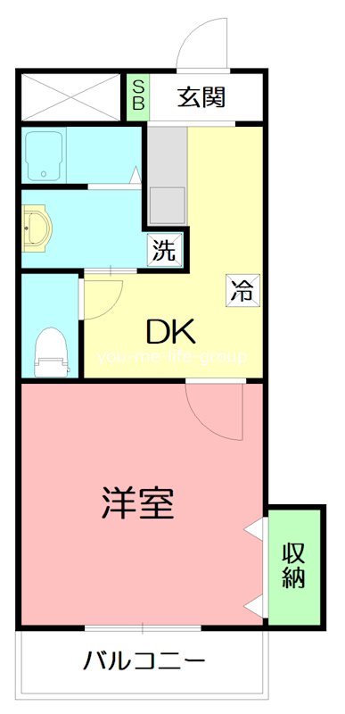 ペイサージュ 305号室 間取り