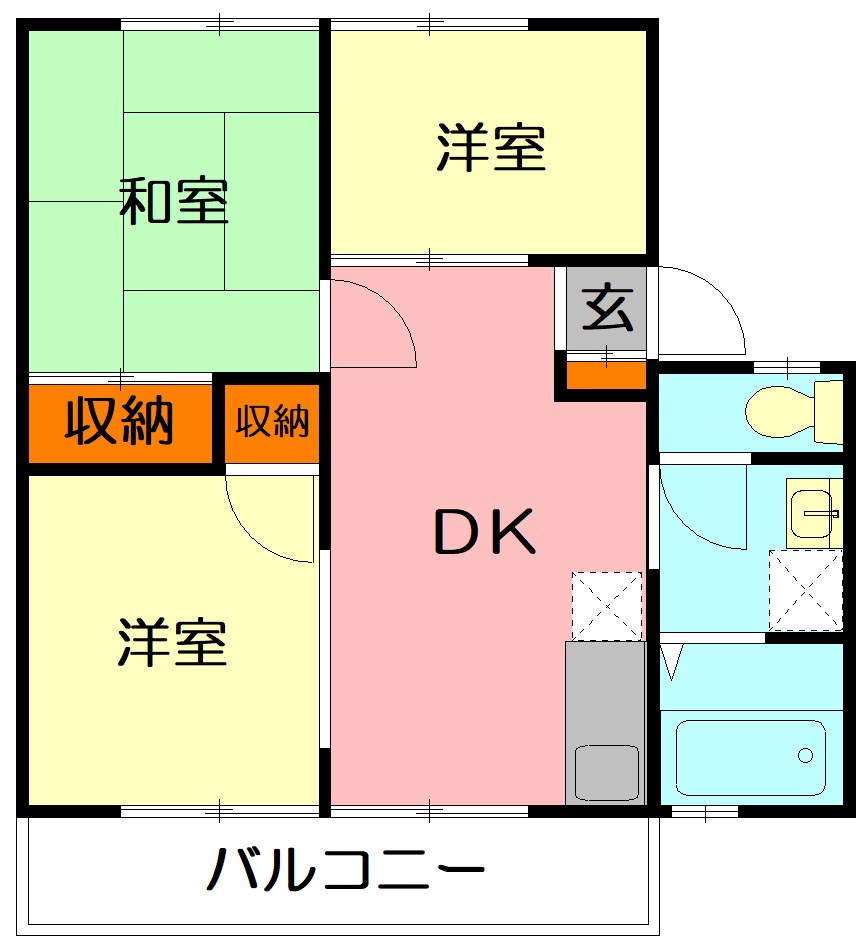 ウィンディ笹尾 201号室 間取り