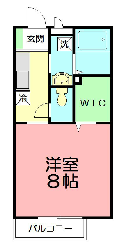 ワンズ サウス 203号室 間取り