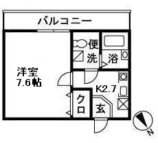 アジュール湘南 103号室 間取り