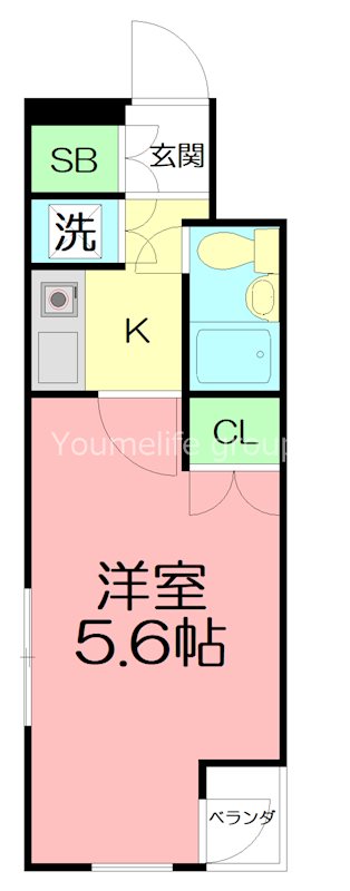 ドミトリー望星 405号室 間取り