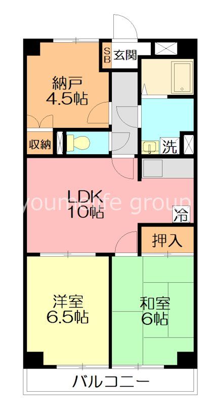 パストラルピア 203号室 間取り