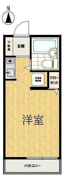 エクセルハイツコジマ 103号室 間取り